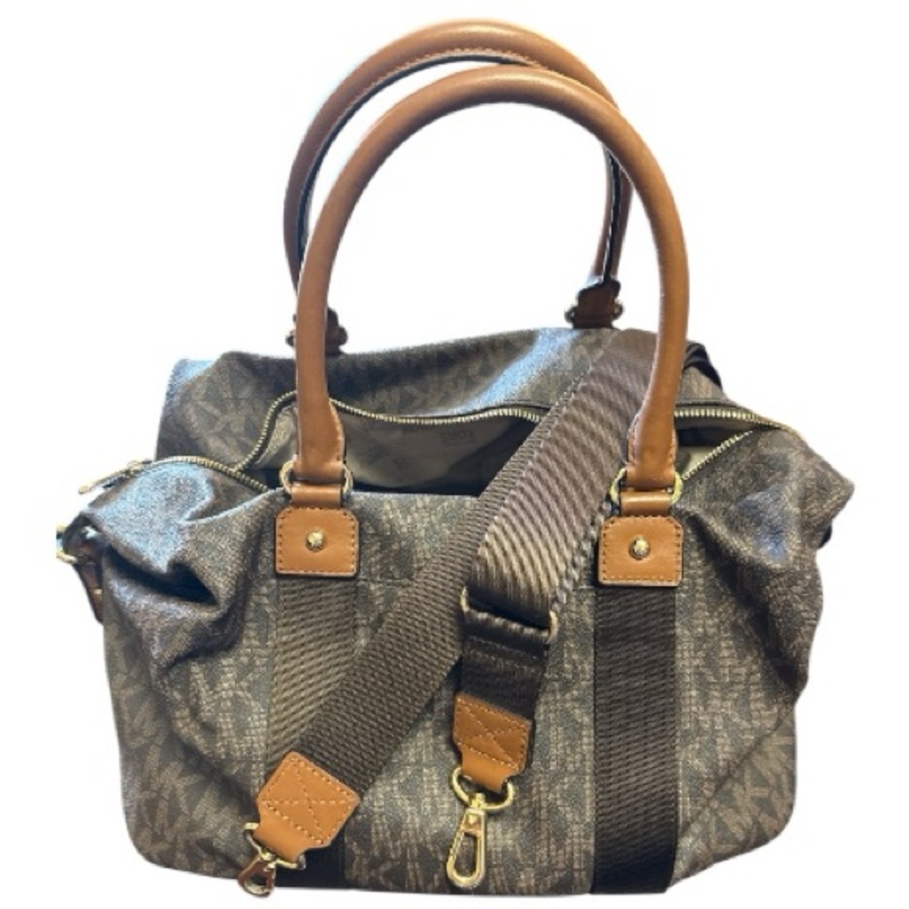 Michael Kors Brown Duffel “The Weekender” travel Bag - Picture 3 of 9